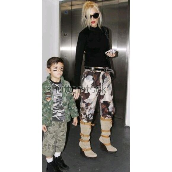 RARE NEW L.A.M.B Gwen Stefani Suede Leather Platform Knee High Wedge Boots Sz 7 - Picture 15 of 16